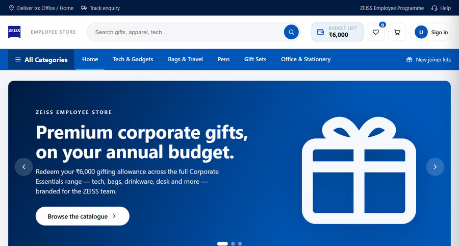 ZEISS employee gift store